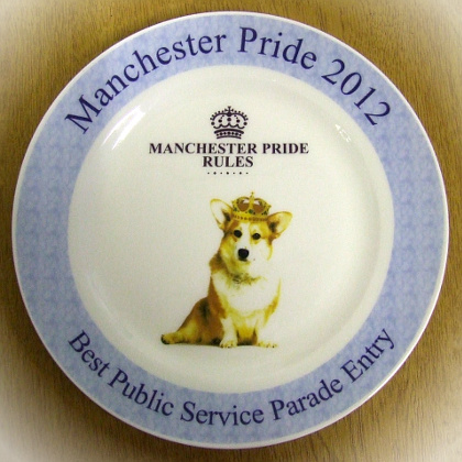 University winner plate for Best Public Service Parade Entry.